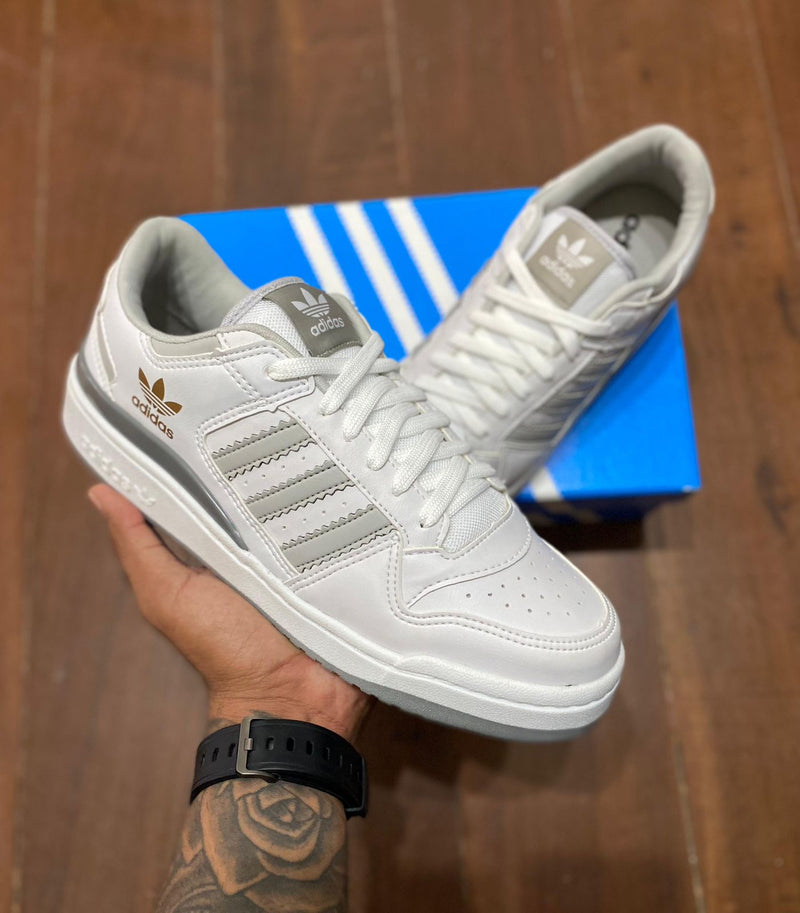 TÊNIS ADIDAS FORUM BRANCO CINZA